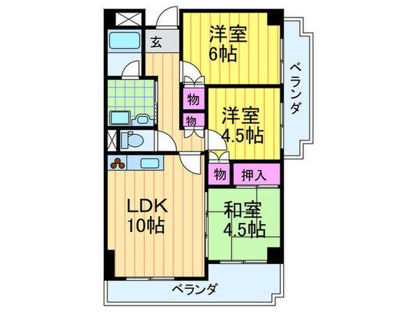 平安ハイツの物件間取画像